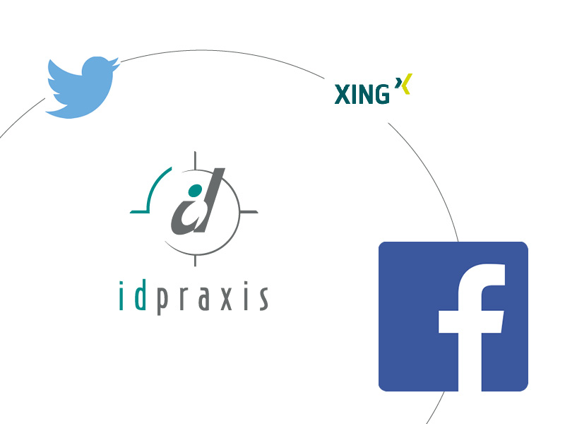 Twitter Xing Facebook Logos