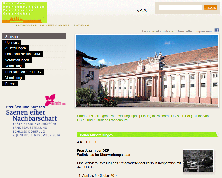 Screenshot Website hbpg