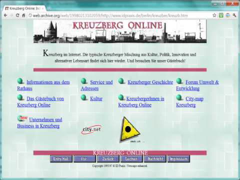 Screenshot Website Kreuzberg Online