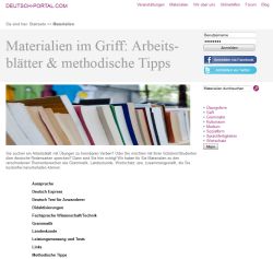 Screenshot Website deutsch-portal.com