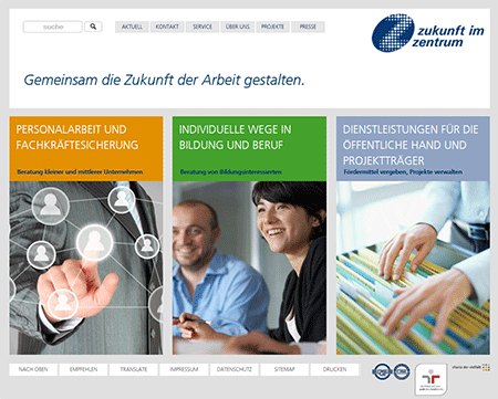 Screenshot Website ziz-berlin.de